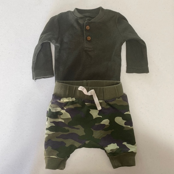 Chick Pea Baby Boy Clothes Newborn Footed Pants Bodysuit Set